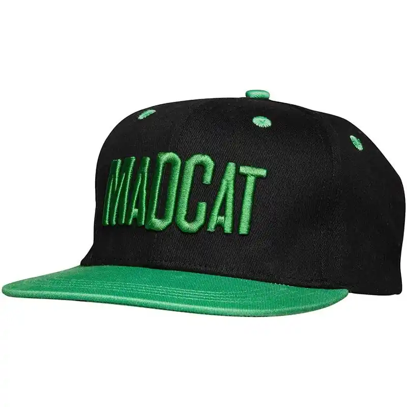 Meilleure Vente Casquette Skull Flatbill Cap Noir/Vert MadCat