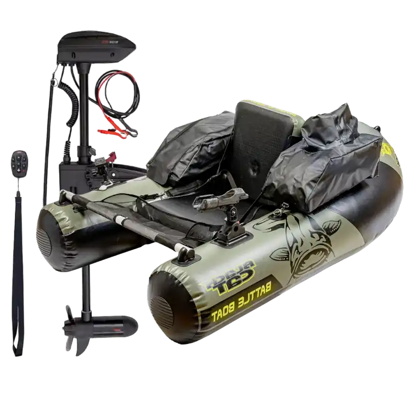 Float Tube Complet Battle Boat Set 170cm + CR30VF Black Cat Nouveauté