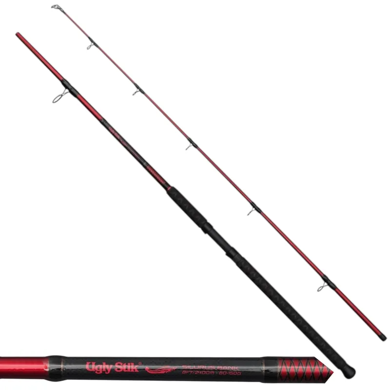Top Vente Canne Spinning Silurus Bank 2,40m 80-150gr Ugly Stik