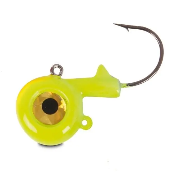 Fireball Big Eye 3∕0 Jaune Fluo 2pcs Iron Claw Meilleur Choix