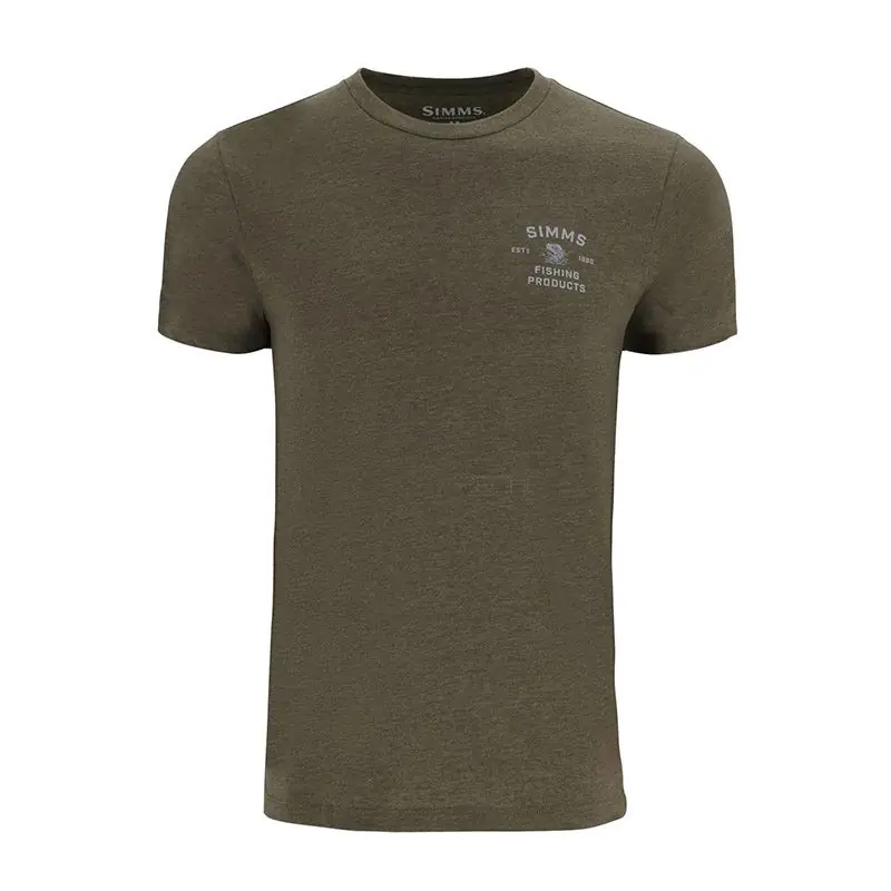Tee shirt SIMMS Stacked Bass T-Shirt Military Heather Expédié Aujourd'hui