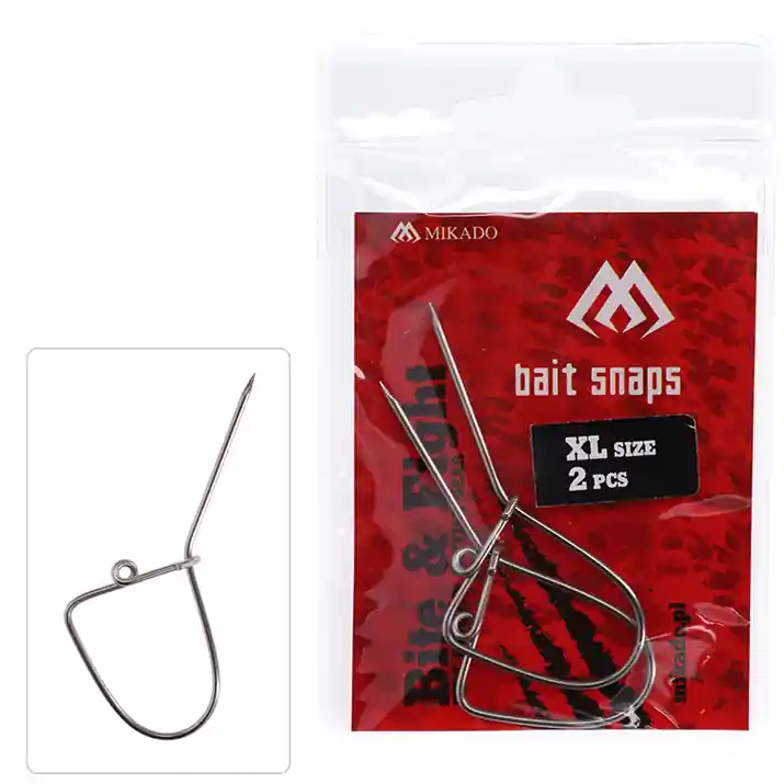 Clip Appât Catfish Live Bait Snap 2pcs Mikado Solde