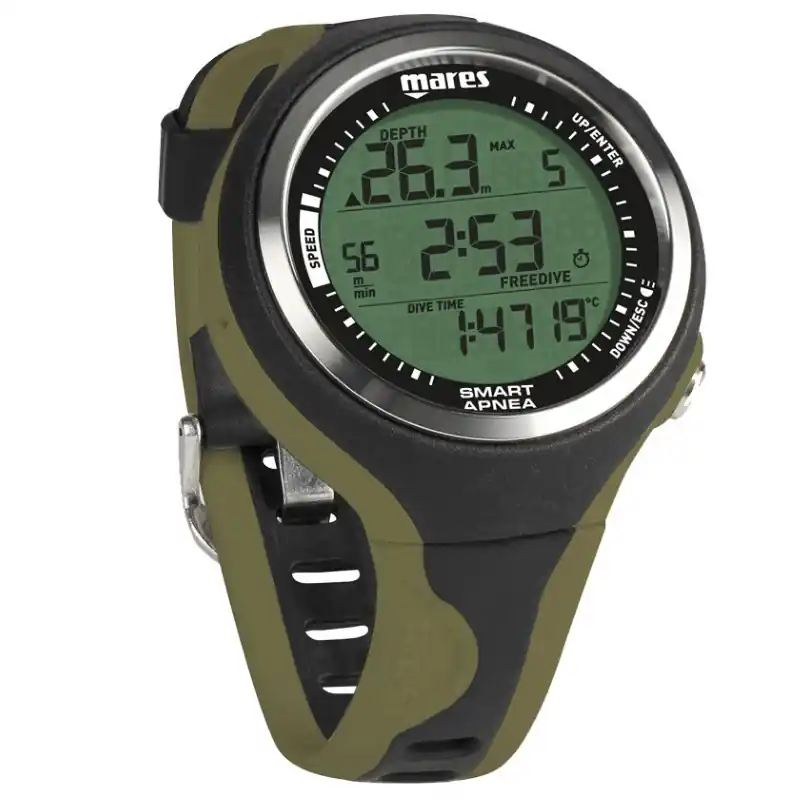 Ordinateur montre d‘apnée Mares Smart Apnea Noir/Olive Nouvelle Collection