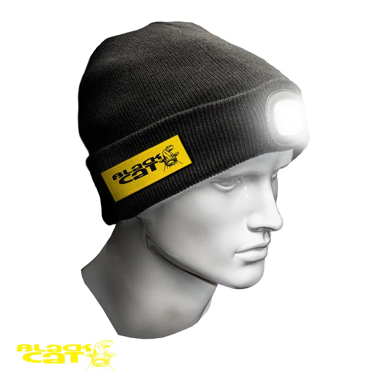 Bonnet Lampe LED Lancer Beanie Black Cat Nouveauté