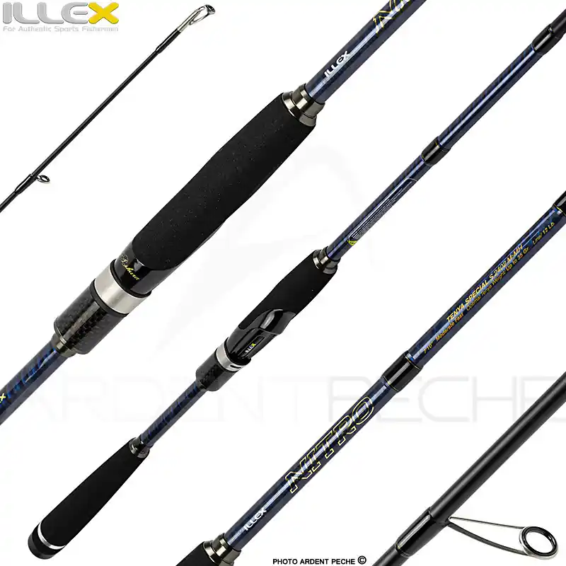 Canne spinning ILLEX Nitro S 2402 M MH Tenya special démo Promotion