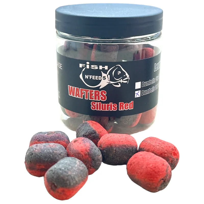 Expédition Rapide Wafter Dumbell 18x22mm Bicouleur Siluris Red/Black 150gr Fish N’Feeds