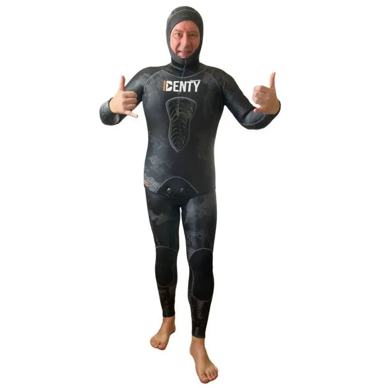 Satisfait Ou Remboursé Combinaison de chasse sous marine Denty Spearfishing Anaconda gris 3 mm