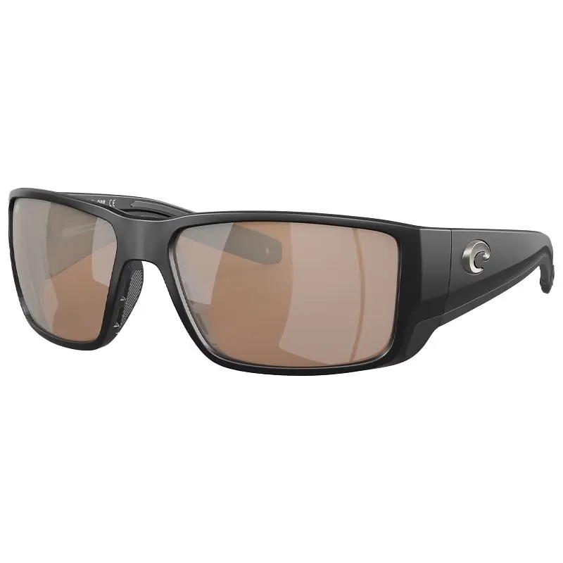 Lunettes polarisantes COSTA DEL MAR Blackfin pro Matte black Copper silver mirror 580G Prix Choc
