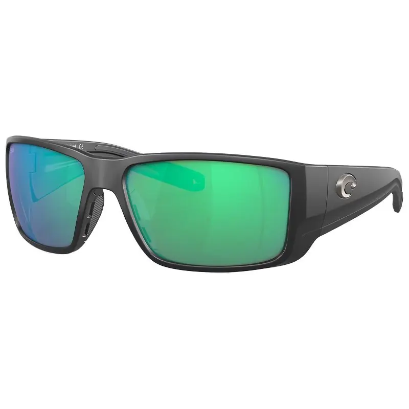 Lunettes polarisantes COSTA DEL MAR Blackfin pro Matte black Green mirror 580G Expédié Aujourd'hui