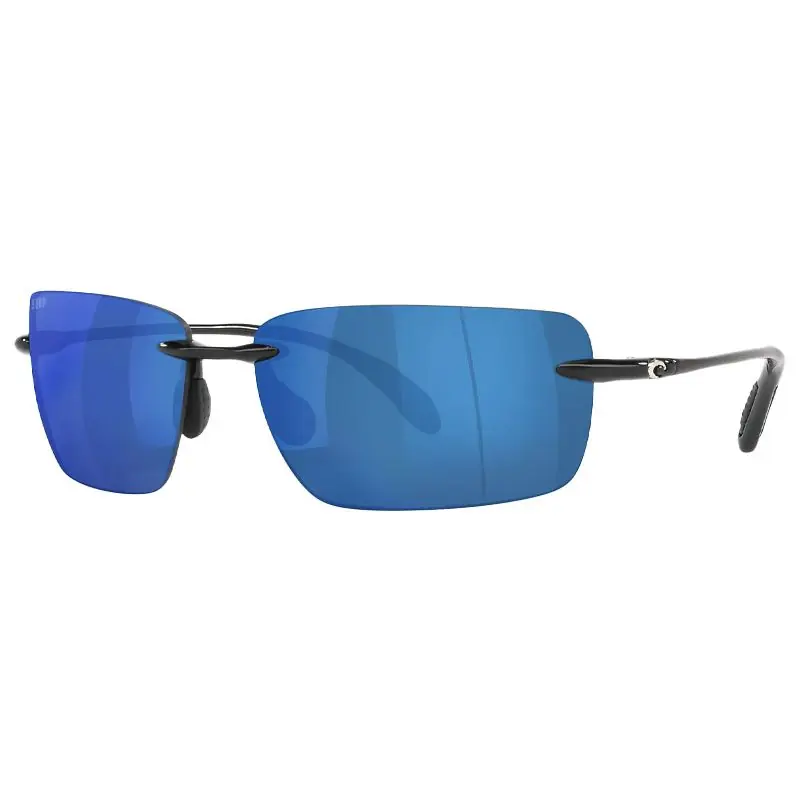 Lunettes polarisantes COSTA DEL MAR Gulf shore Shiny black Blue mirror 580P Offre Spéciale