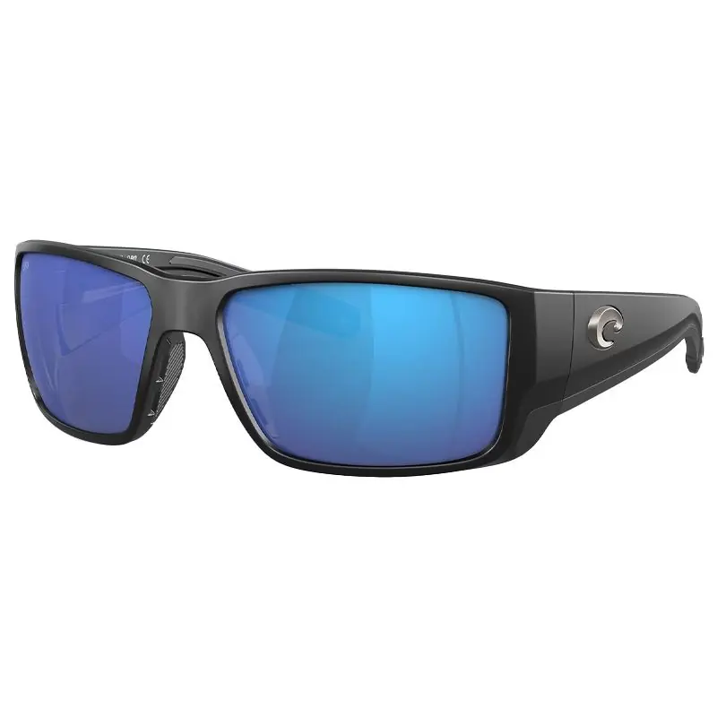 Lunettes polarisantes COSTA DEL MAR Blackfin pro Matte black Blue mirror 580G Commander Vite