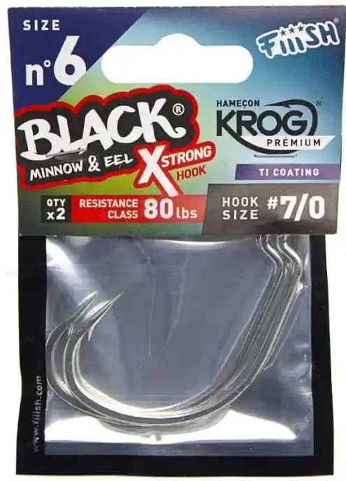 Soldes Hameçon Texan X-Strong Krog Premium 7/0 2pcs Fiiish