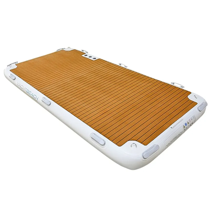 Livraison Express Plateforme gonflable bateau Yachtbeach 3.08 Premium Teak