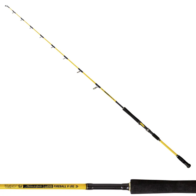 Super Prix Canne Freestyle Fireball V-JIG 1,90m 225gr Black Cat