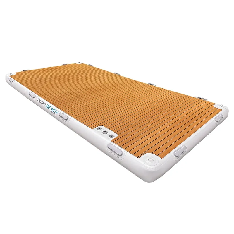 Plateforme gonflable bateau Yachtbeach 6.16 Premium Teak Populaire