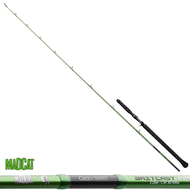 Remise Canne Casting Green Baitcast 2,25m 50-100gr MadCat