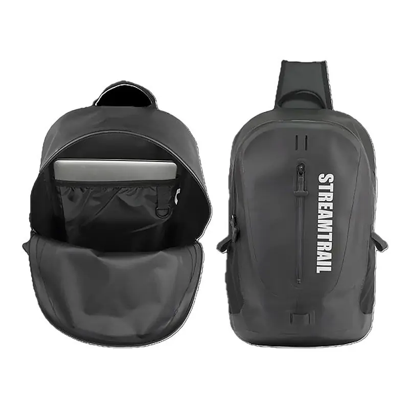 Seulement Aujourd'hui Sling pack STREAM TRAIL Stormy stream sider Black