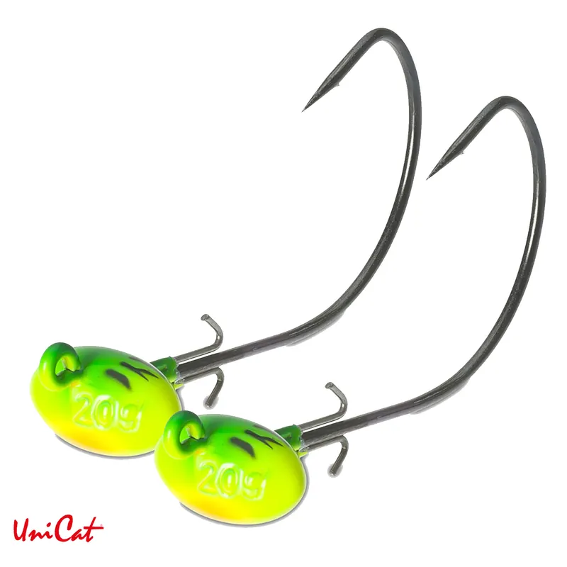 Retour Gratuit Tête Plombée Wide-Offset FT-Jig 2pcs Unicat