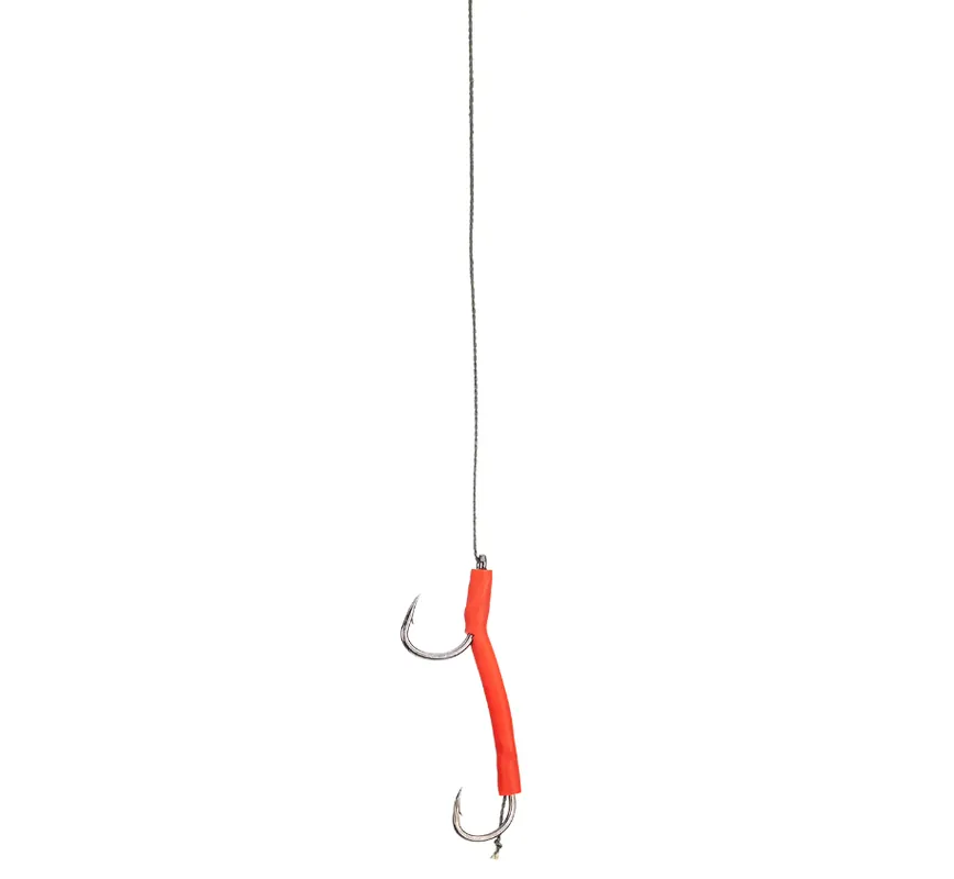 Certifié Bas De Ligne Stiff Hair Rig 120cm 85kg 4/0 + 2/0 Unicat