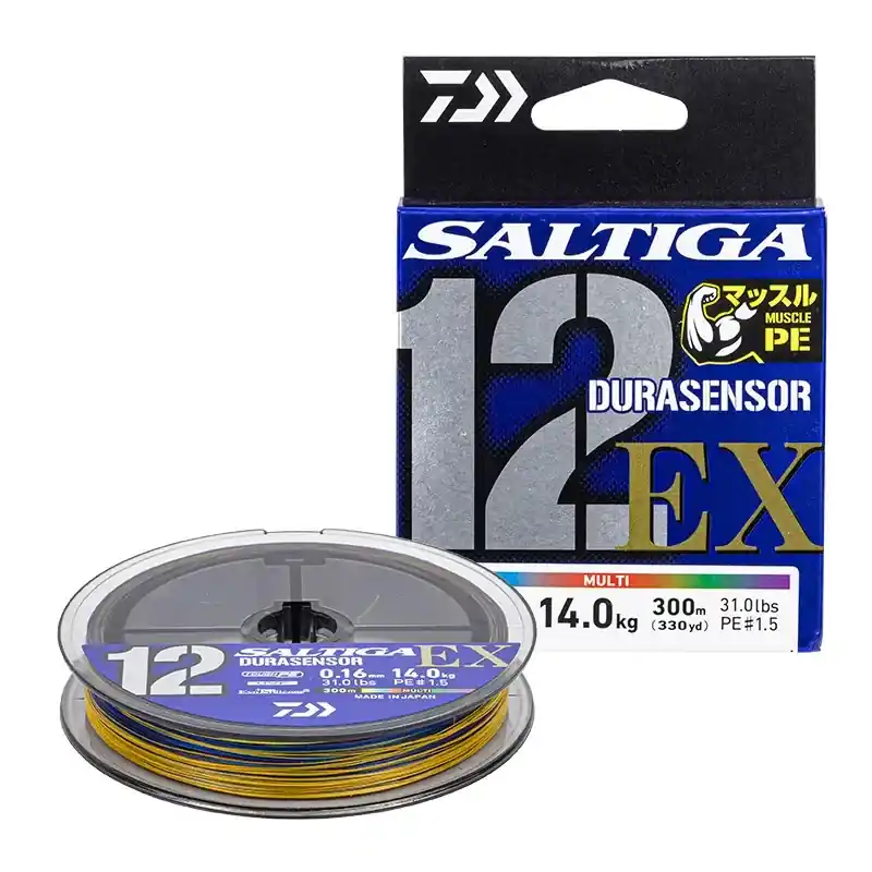 Marque Tresse DAIWA Saltiga 12 EX 2025 Multicolore 300m
