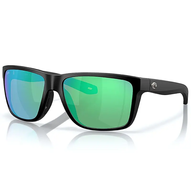 Paiement Sécurisé Lunettes polarisantes COSTA DEL MAR Broadbill II Matte black Green mirror 580G
