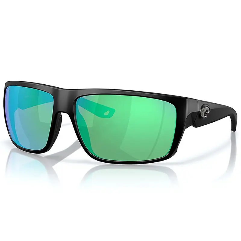 Lunettes polarisantes COSTA DEL MAR Fly line Matte black Green mirror 580G Offre Exclusive