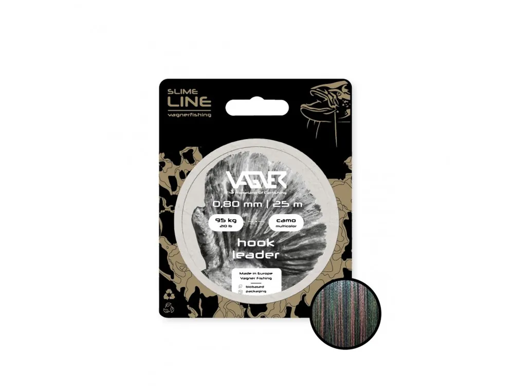 Bas De Ligne Catfish Hook Leader Camo Multicolor 25m Vagner Solde