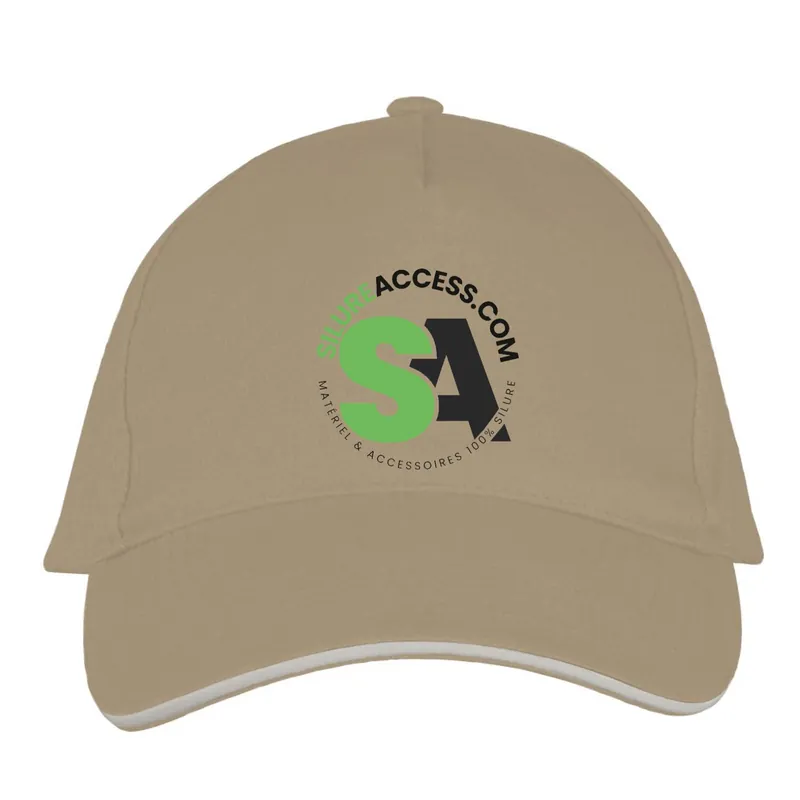 Réduction Casquette Boucle Métallique Beige/White Silure Access