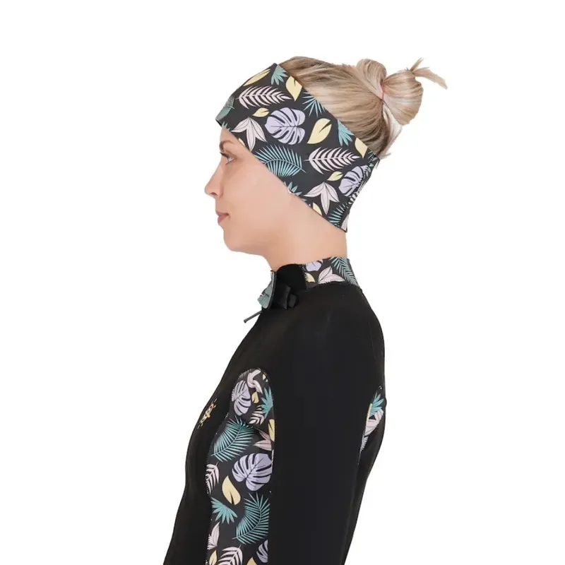 Bandeau cheveux Mellow Sea en néoprène Noir Bon Marché