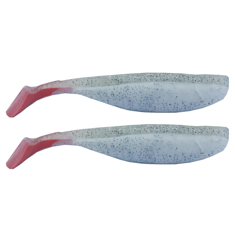 Leurre Souple Shad 20cm Translucide/Rouge 2pcs Cat Spirit Commander Maintenant