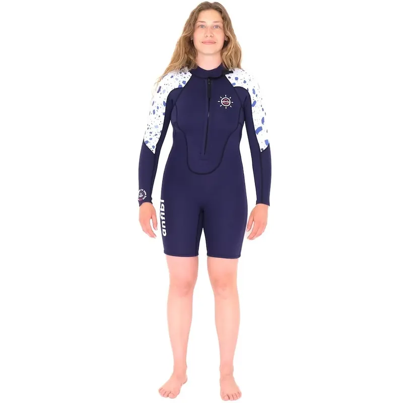 Combinaison Shorty longe cote Femme Anfibi by Mellow Sea Double Zip 3-2 mm Pas Cher
