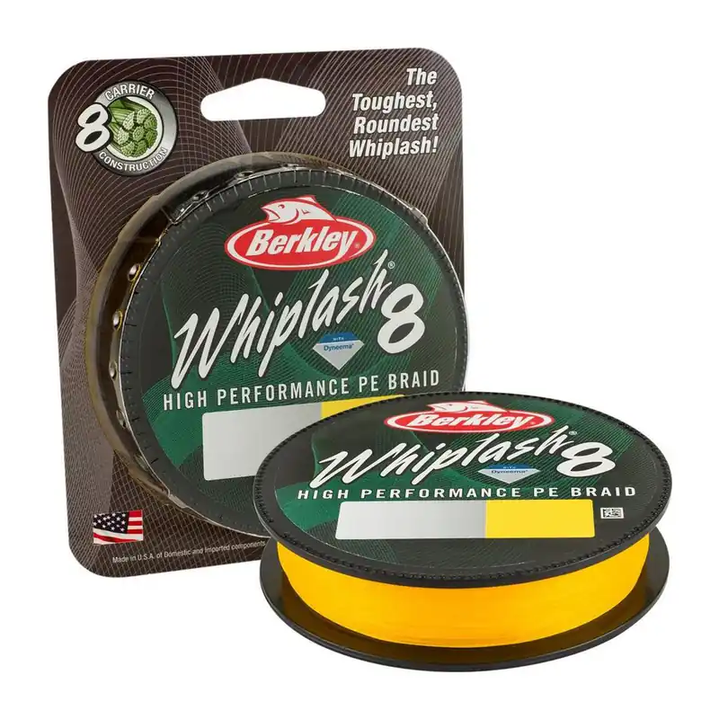 Prix Promo Tresse Whiplash 8 braid 270m 0.28mm Yellow Berkley