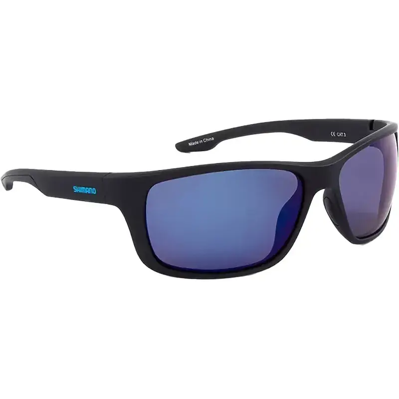 Lunettes polarisantes SHIMANO Antares Matte black & Blue mirror Seulement Aujourd'hui