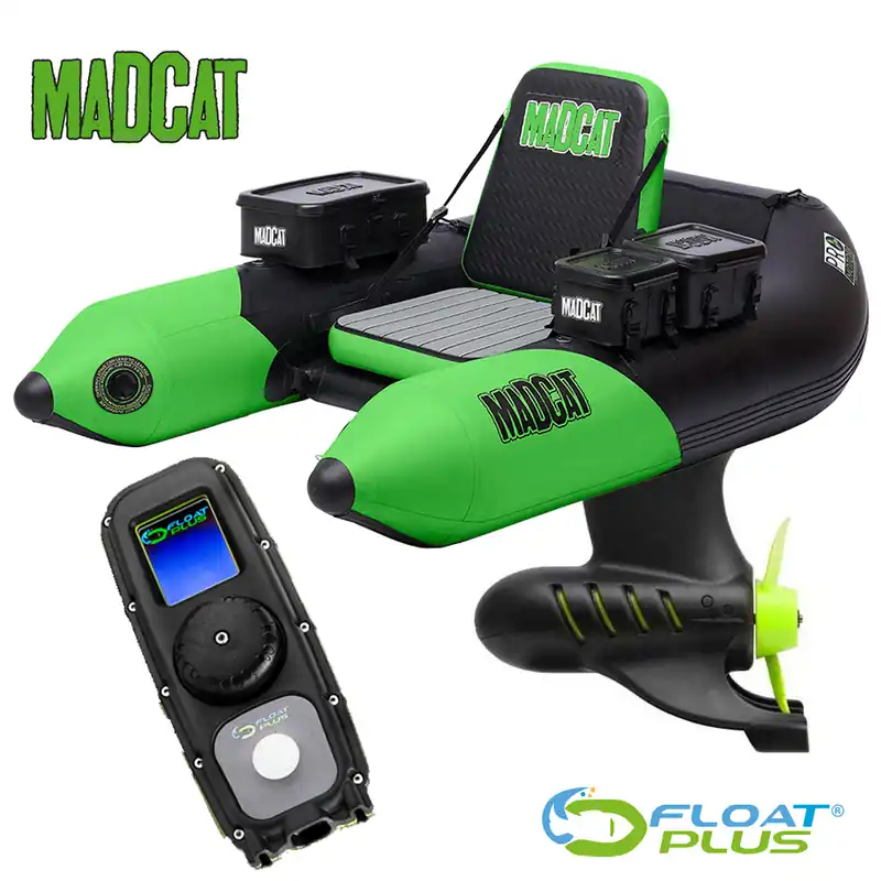 Float Tube Belly Boat Pro-Motor 185 + System Float Plus Compact 2 Madcat Réduction