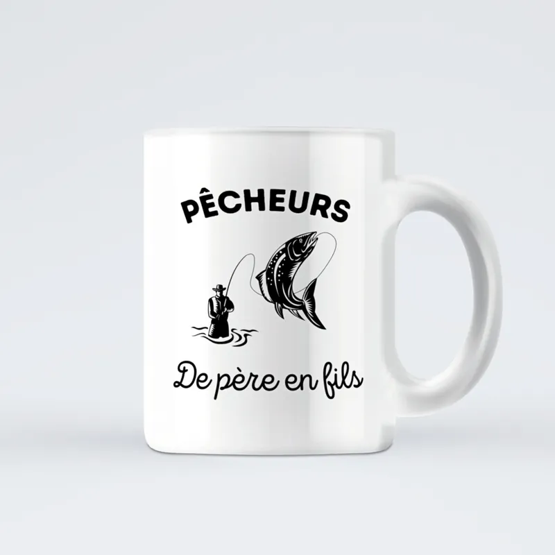 Mug Humour de Pêcheur – Pêcheurs de père en fils Vente Directe