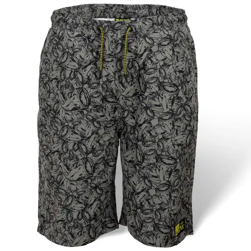 Short Beach Shorts Gris/Noir Black Cat Prix Bas