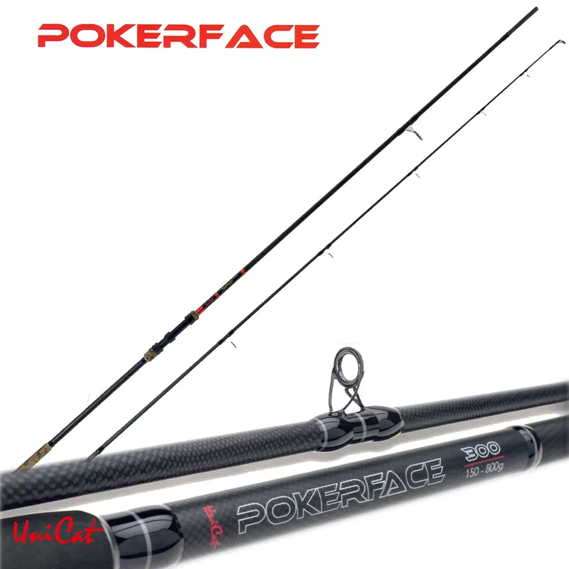 Canne Spinning Pokerface 3,00m 150-800gr Unicat Jusqu'à Épuisement Des Stocks