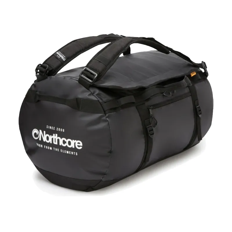Sac étanche Northcore Duffle 85L Noir et Blanc Offre Exclusive
