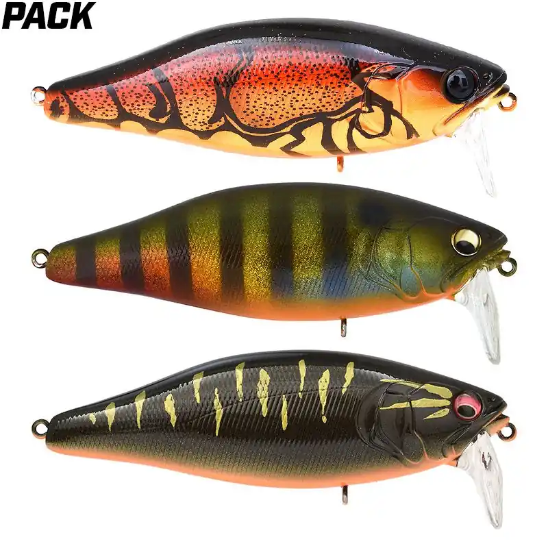 Pack de 3 leurres MEGABASS I Jack spécial eaux acides Remise