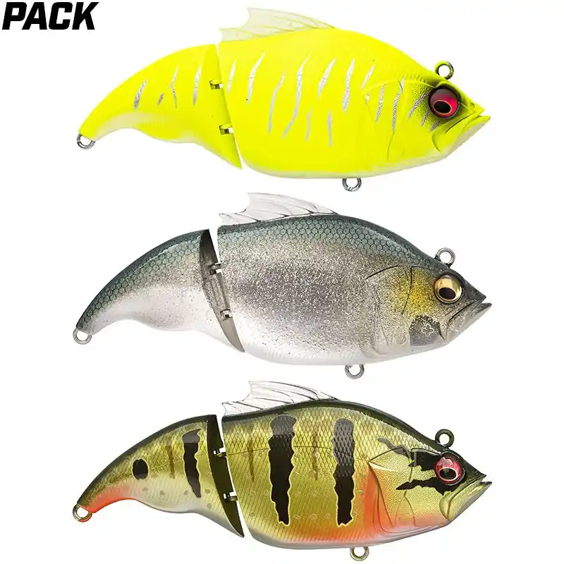 Pack de 3 leurres MEGABASS Vatalion 115 F spécial eaux alcalines Super Prix