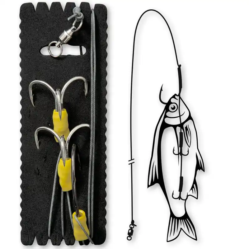 Remise Bas De Ligne Big Bait Rig 140cm 100kg Black Cat