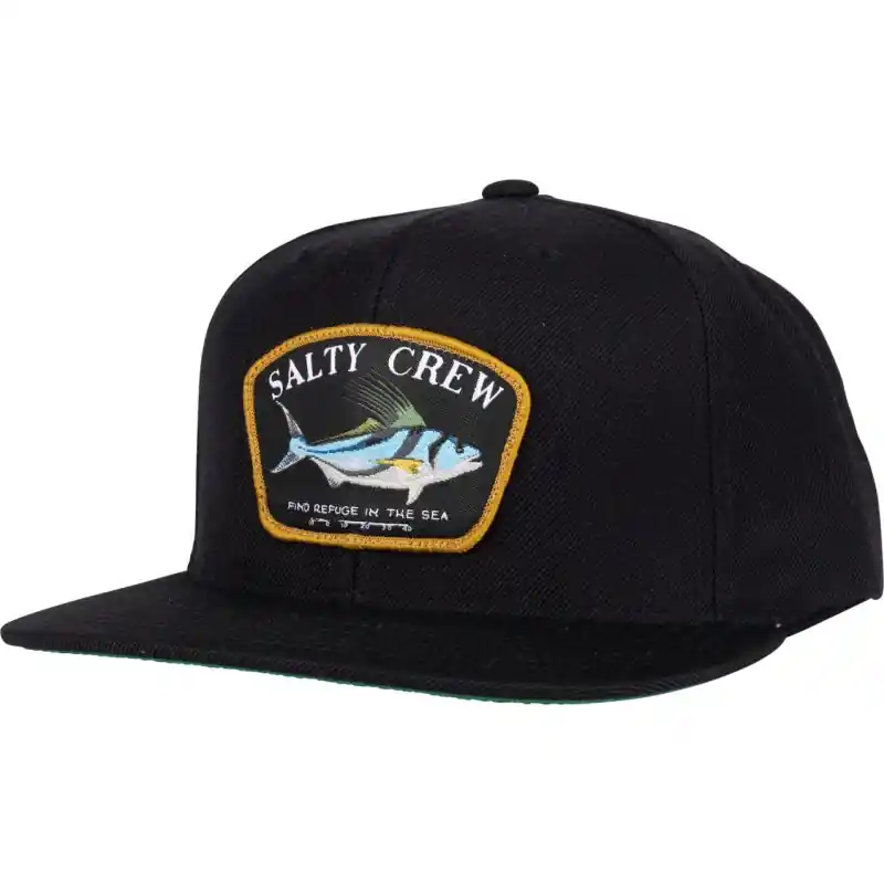 Casquette SALTY CREW Rooster 6 panel Black Promotion Saisonnière