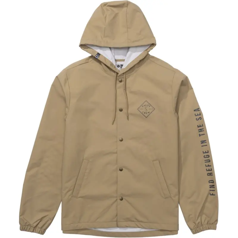 Veste SALTY CREW Tippet snap jacket Khaki Prix Bas