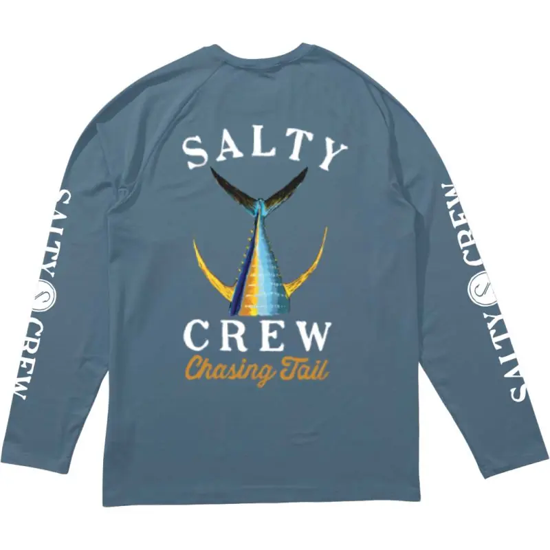 Populaire Tee shirt SALTY CREW Tailed LS Sunshirt Pilot blue