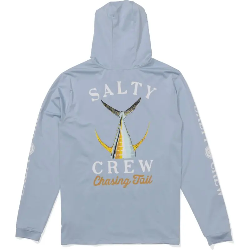Tee shirt SALTY CREW Tailed hood sunshirt Blue fog Petit Prix