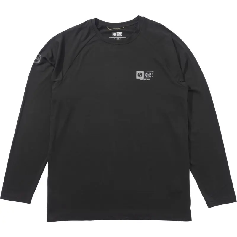 Quantité Limitée Tee shirt SALTY CREW Mariner lite UV LS Charcoal