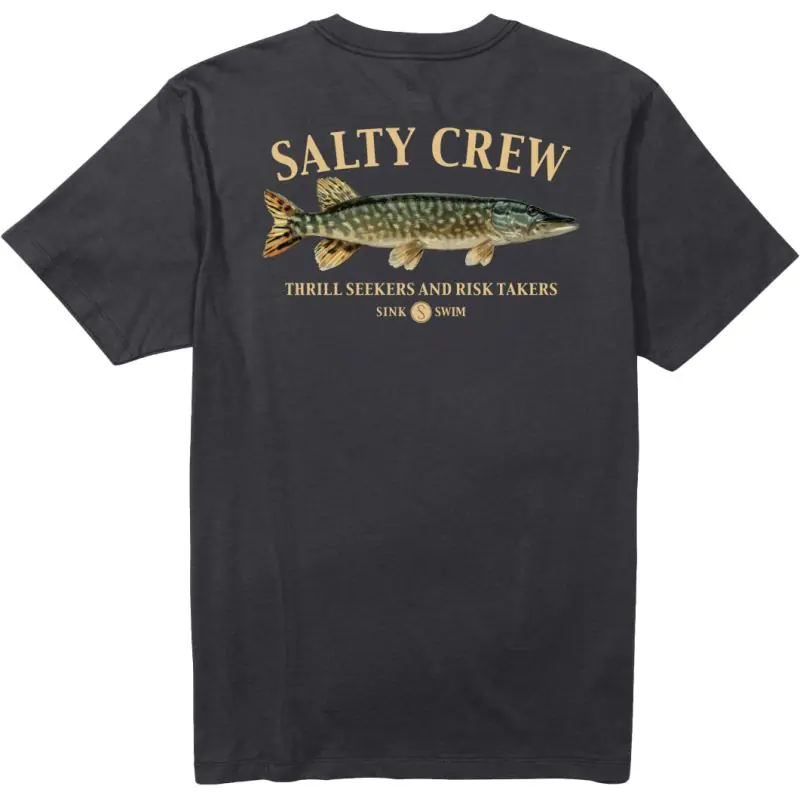 Tee shirt SALTY CREW Euro pike premium SS tee Black Quantité Limitée