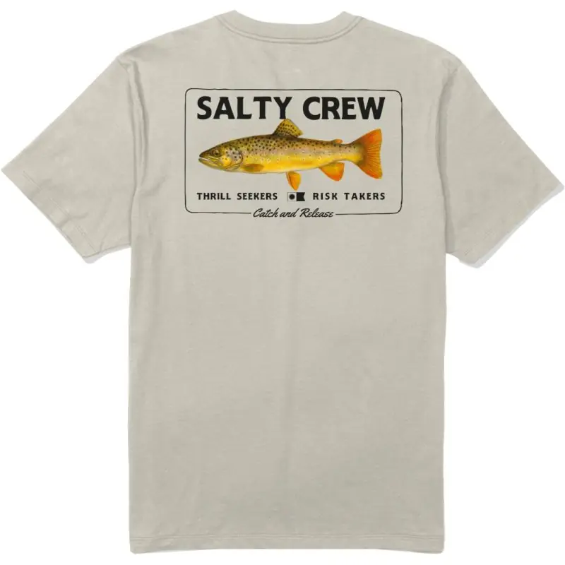 Tee shirt SALTY CREW Browny SS tee Moonbeam Solde