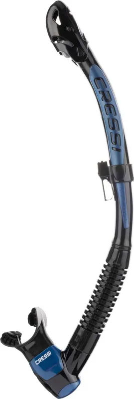 Offre Limitée Tuba Cressi Itaca Ultra Dry - Noir/Bleu métal