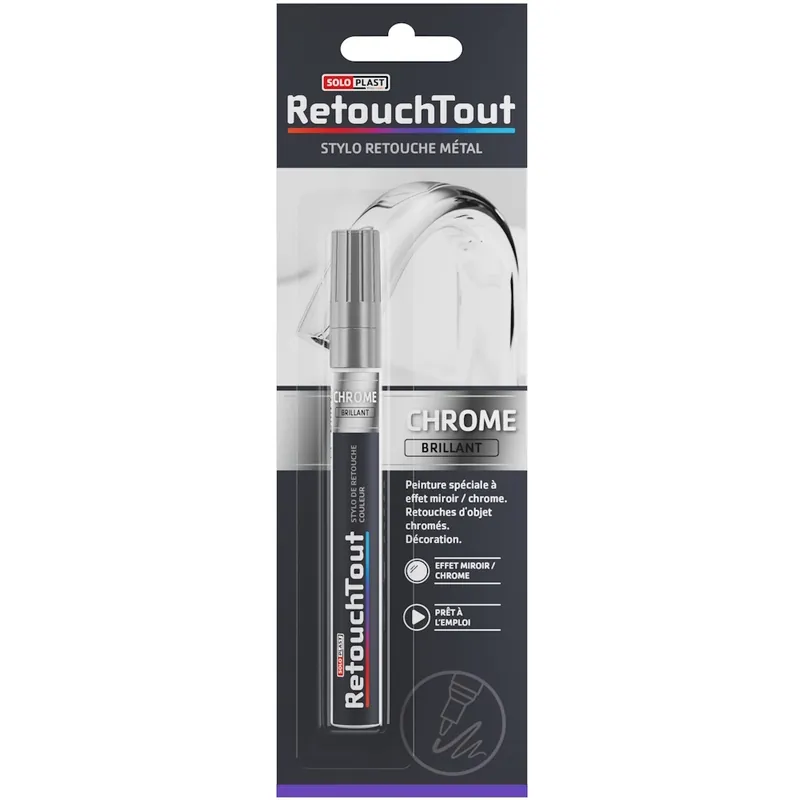 Prix Bas Stylo de retouche Yachtcare Retouchtout Chrome brillant